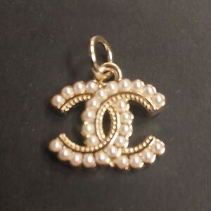 CC Gold & Pearl Charm Pendant
